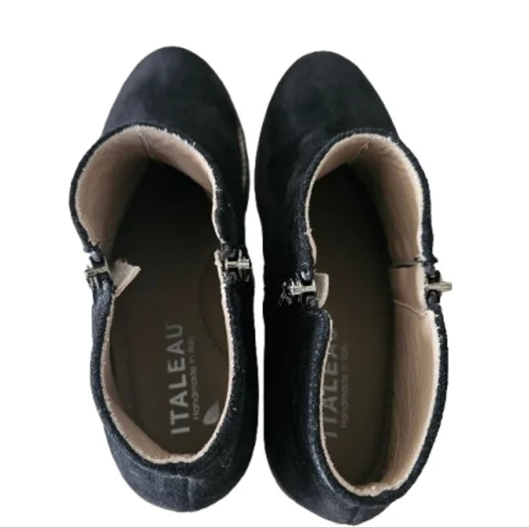 Italeau Foliana Waterproof Handmade Leather Suede Ankle Boots Size 38.5 US 8 - Picture 8 of 16